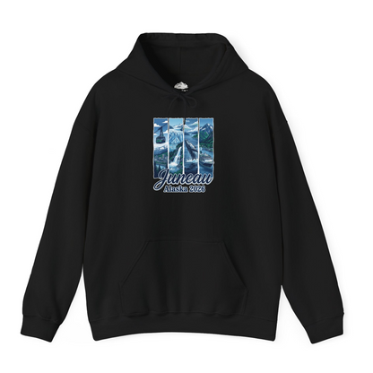 Juneau Alaska 2026 Cruise and Nature Souvenir Shirt — Hoodie Hoodie – Black – Alaska Cruise Shirts