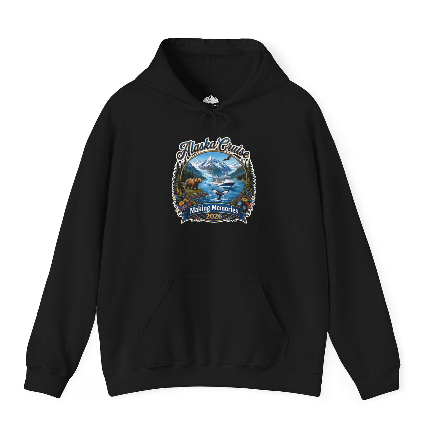 Alaska Cruise 2026 Making Memories Nature Travel Shirt — Hoodie Hoodie – Black – Alaska Cruise Shirts