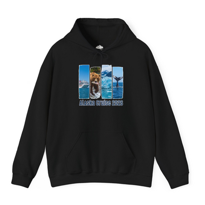 Alaska Cruise 2026 Wildlife Nature Adventure Vacation Shirt — Hoodie Hoodie – Black – Alaska Cruise Shirts