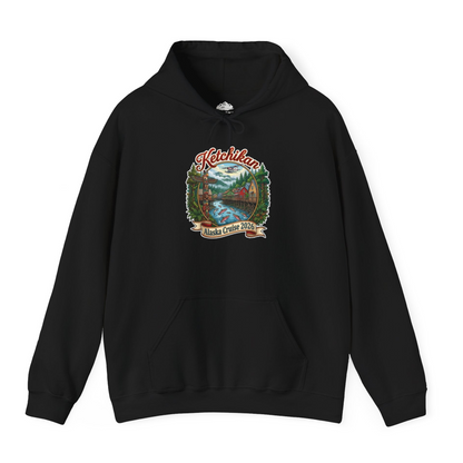 Ketchikan Alaska Cruise 2026 Vintage Souvenir Vacation Shirt — Hoodie Hoodie – Black – Alaska Cruise Shirts