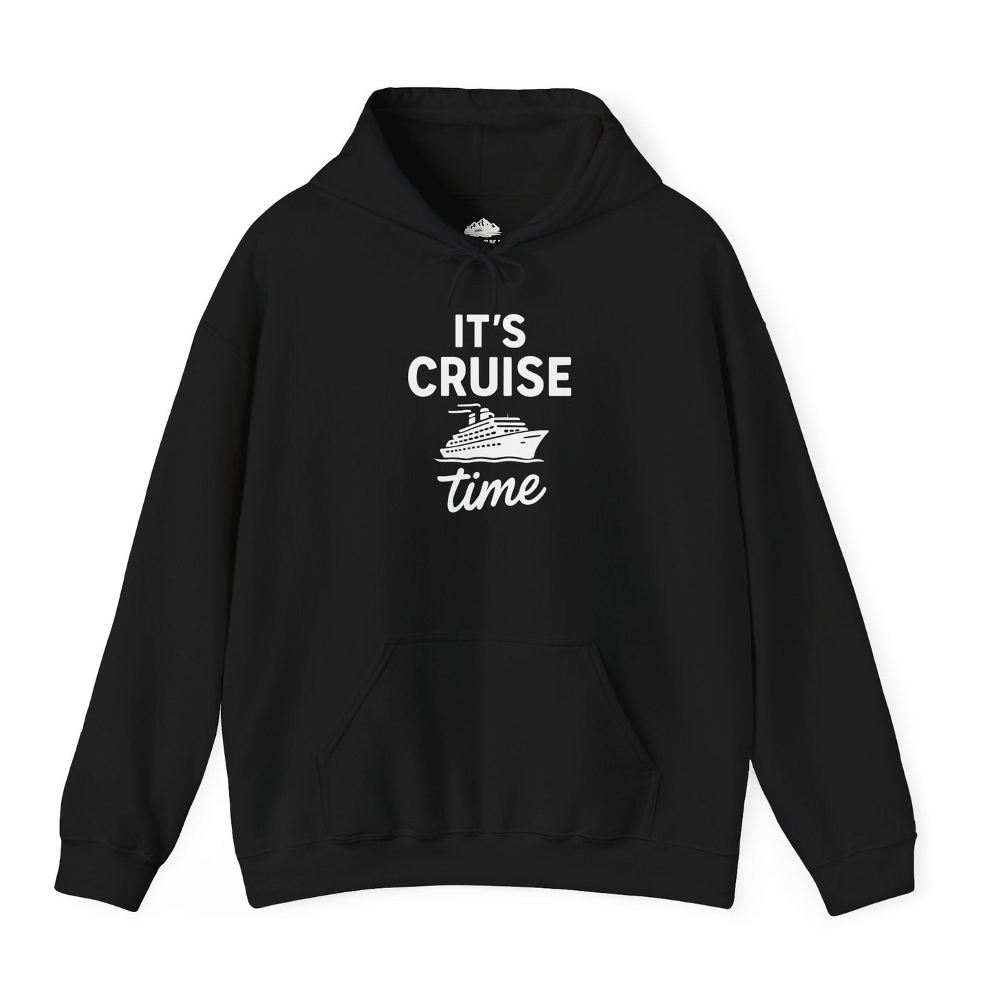 It’s Cruise Time Fun Graphic Cruise Shirt for Vacation Travelers — Hoodie Hoodie – Black – Alaska Cruise Shirts