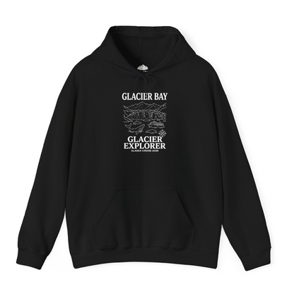 Glacier Bay Alaska Cruise 2026 Glacier Explorer Souvenir Shirt — Hoodie Hoodie – Black – Alaska Cruise Shirts