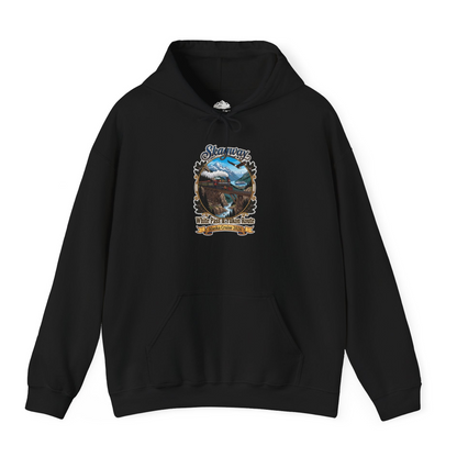 Skagway Alaska Cruise Shirt White Pass Yukon Route 2026 Souvenir — Hoodie Hoodie – Black – Alaska Cruise Shirts