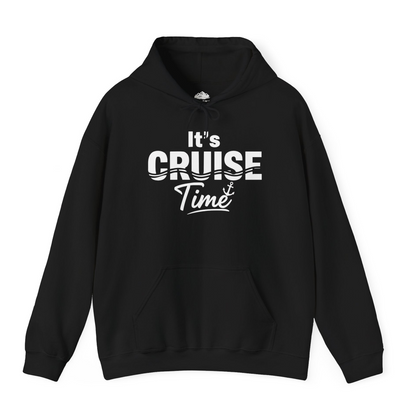 It’s Cruise Time Nautical Vacation Shirt for Cruise Travelers — Hoodie Hoodie – Black – Alaska Cruise Shirts