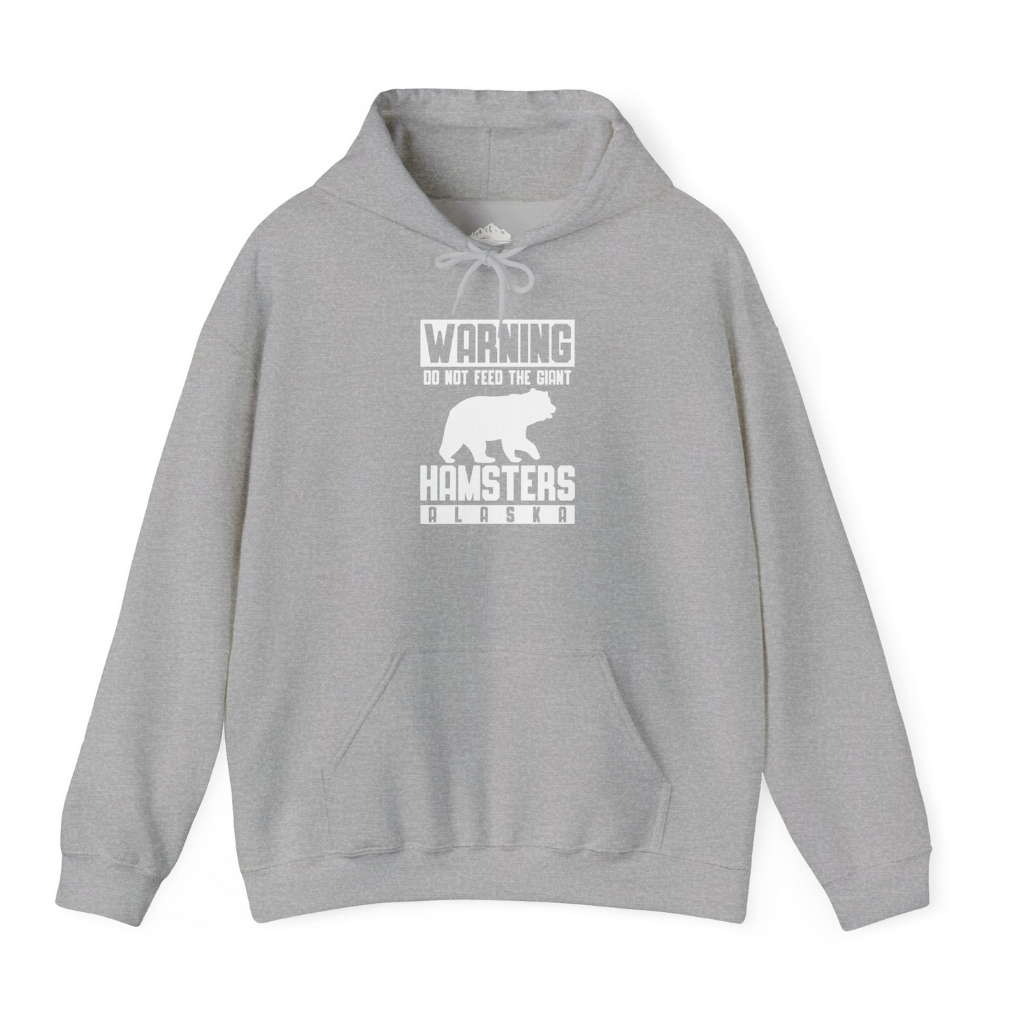Funny Alaska Bear Giant Hamster Warning Sign Shirt for Travelers Hoodie – Sport Grey – Alaska Cruise Shirts