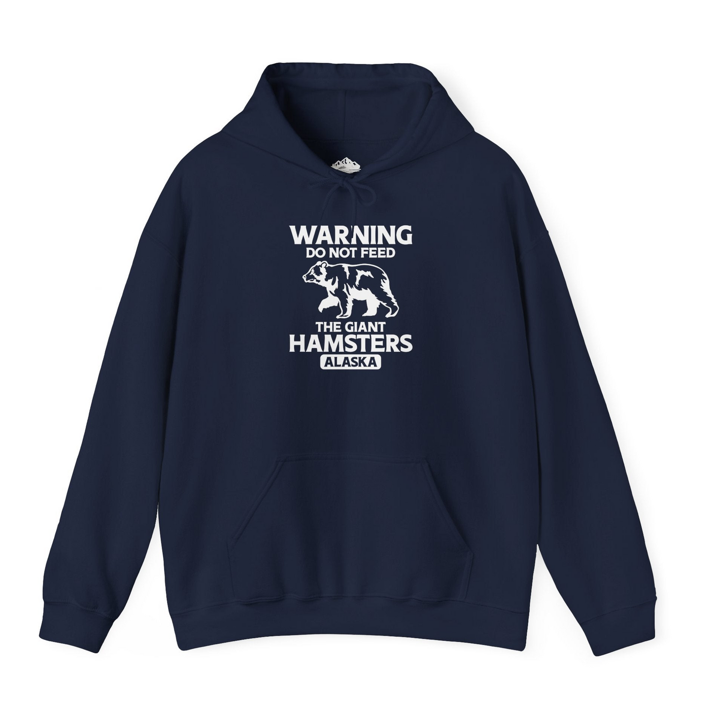 Warning Do Not Feed The Giant Hamsters Alaska Funny Bear Shirt Hoodie – Navy – Alaska Cruise Shirts