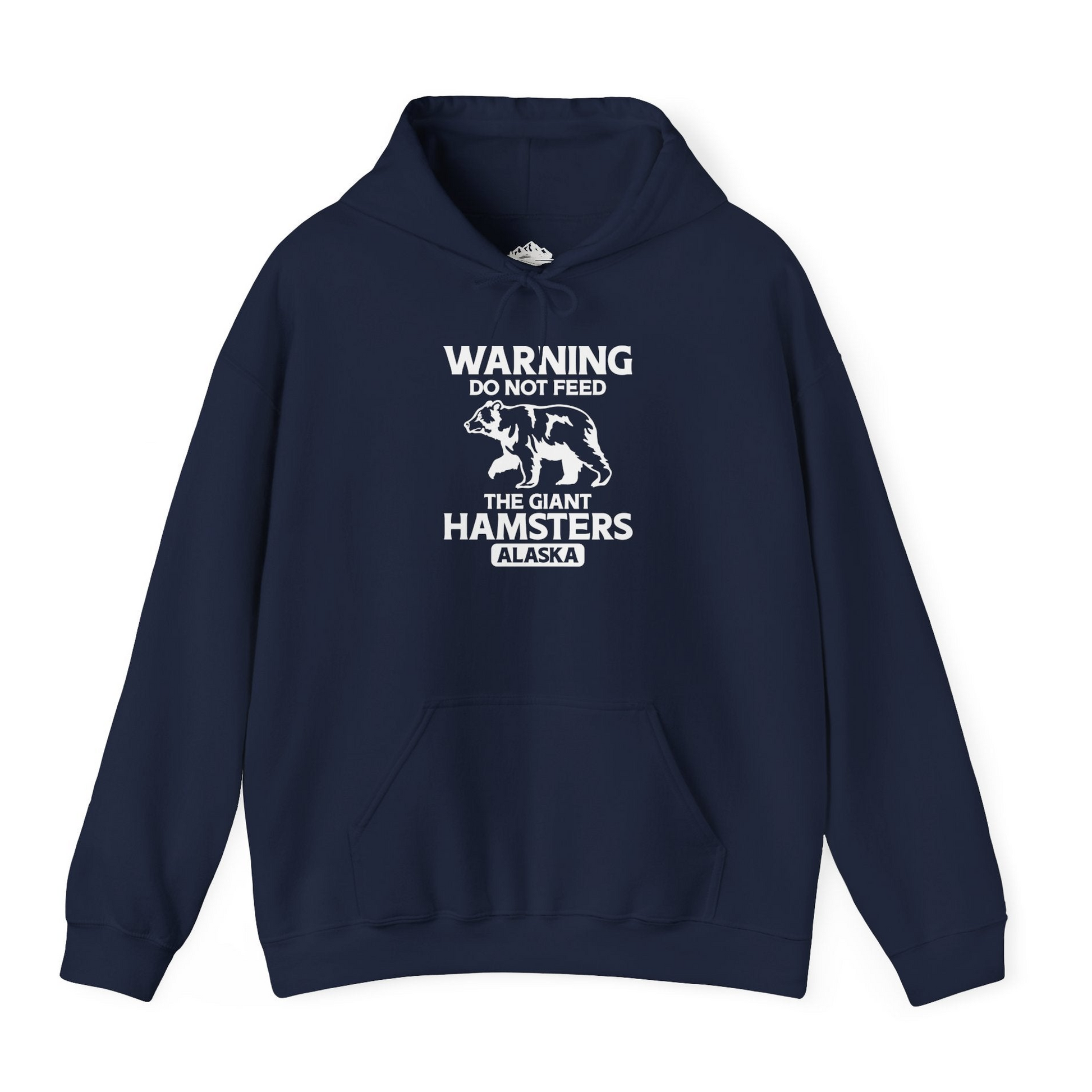 Warning Do Not Feed The Giant Hamsters Alaska Funny Bear Shirt Hoodie – Navy – Alaska Cruise Shirts