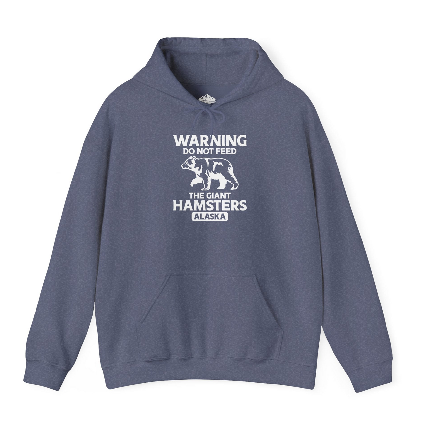 Warning Do Not Feed The Giant Hamsters Alaska Funny Bear Shirt Hoodie – Heather Navy – Alaska Cruise Shirts