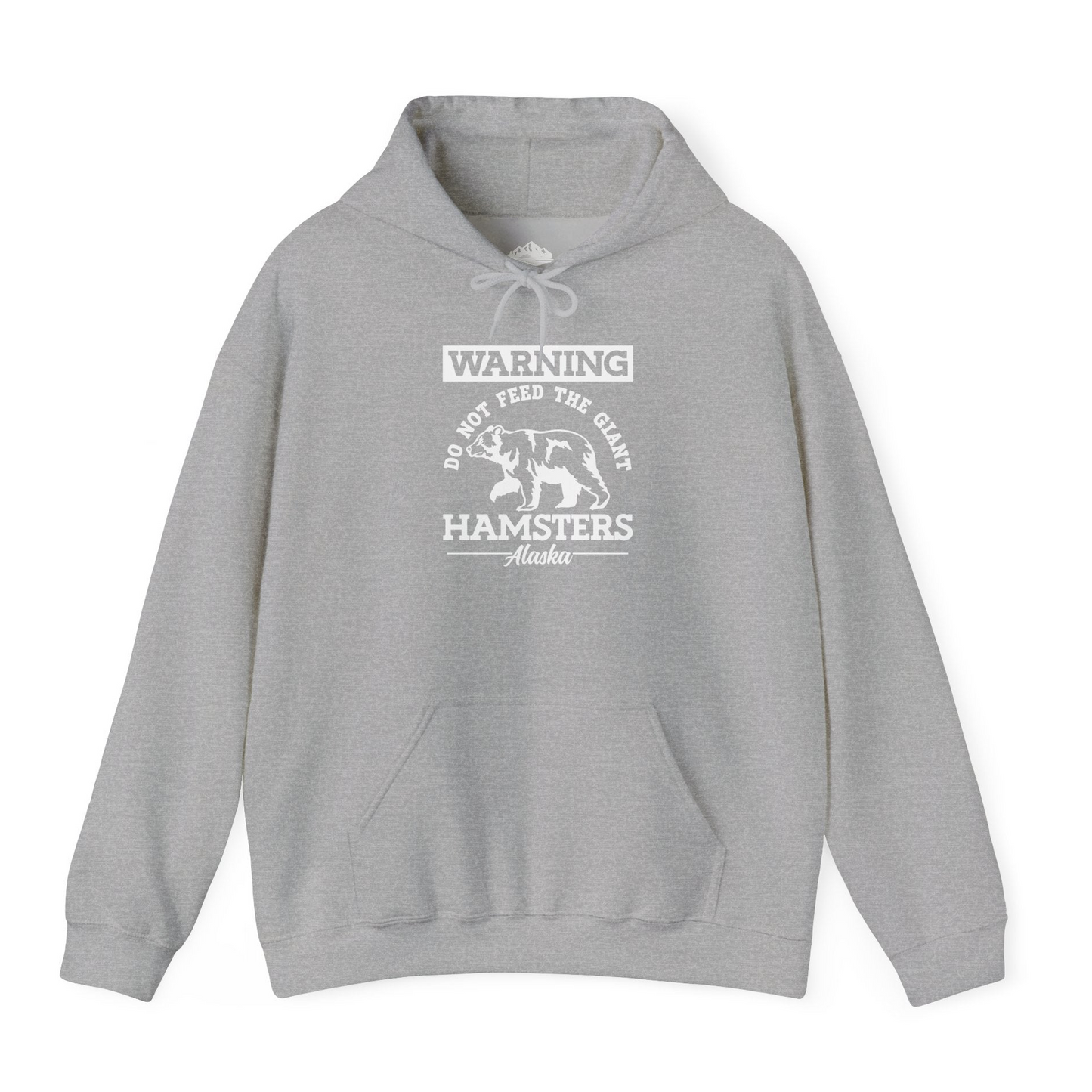 Funny Alaska Bear Warning Parody Do Not Feed the Giant Hamsters Shirt Hoodie – Sport Grey – Alaska Cruise Shirts
