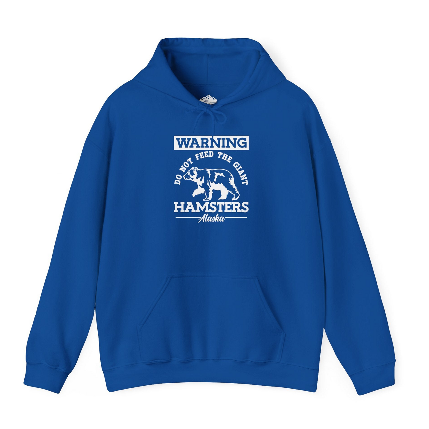 Funny Alaska Bear Warning Parody Do Not Feed the Giant Hamsters Shirt Hoodie – Royal – Alaska Cruise Shirts