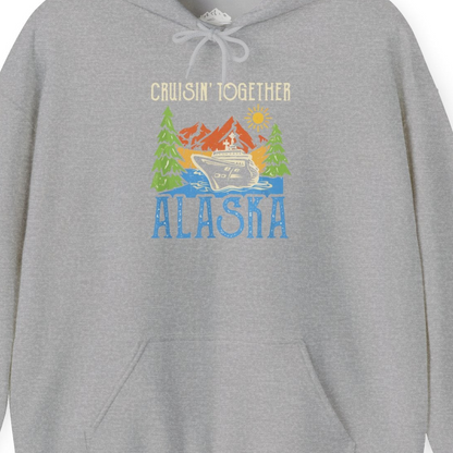 Alaska Cruise Adventure Nature Landscape Retro Family Shirt — Hoodie Hoodie – Sport Grey – Alaska Cruise Shirts Close Up