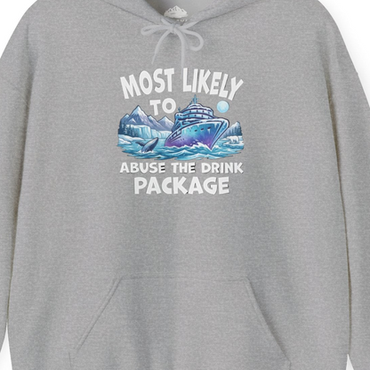 Funny Alaska Cruise Shirt Hoodie – Sport Grey – Alaska Cruise Shirts Close Up