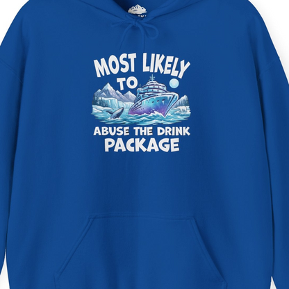Funny Alaska Cruise Shirt Hoodie – Royal – Alaska Cruise Shirts Close Up