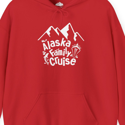 Alaska Family Cruise Adventure Shirt Hoodie – Red – Alaska Cruise Shirts Close Up