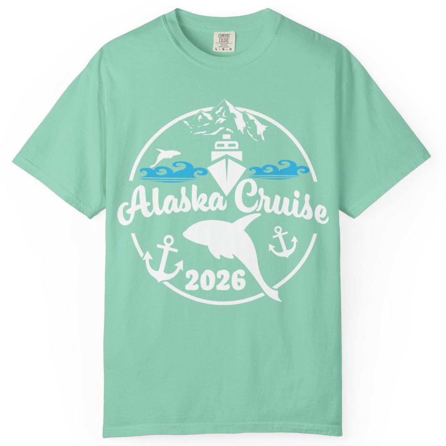 Alaska Cruise 2026 Shirt - Nautical Wildlife Adventure Graphic Tee – Island Reef – Alaska Cruise Shirts