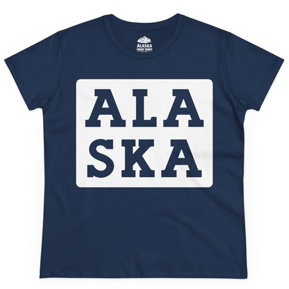 Bold Alaska Block Text Shirt Ladies T-Shirt – Alaska Cruise Shirts