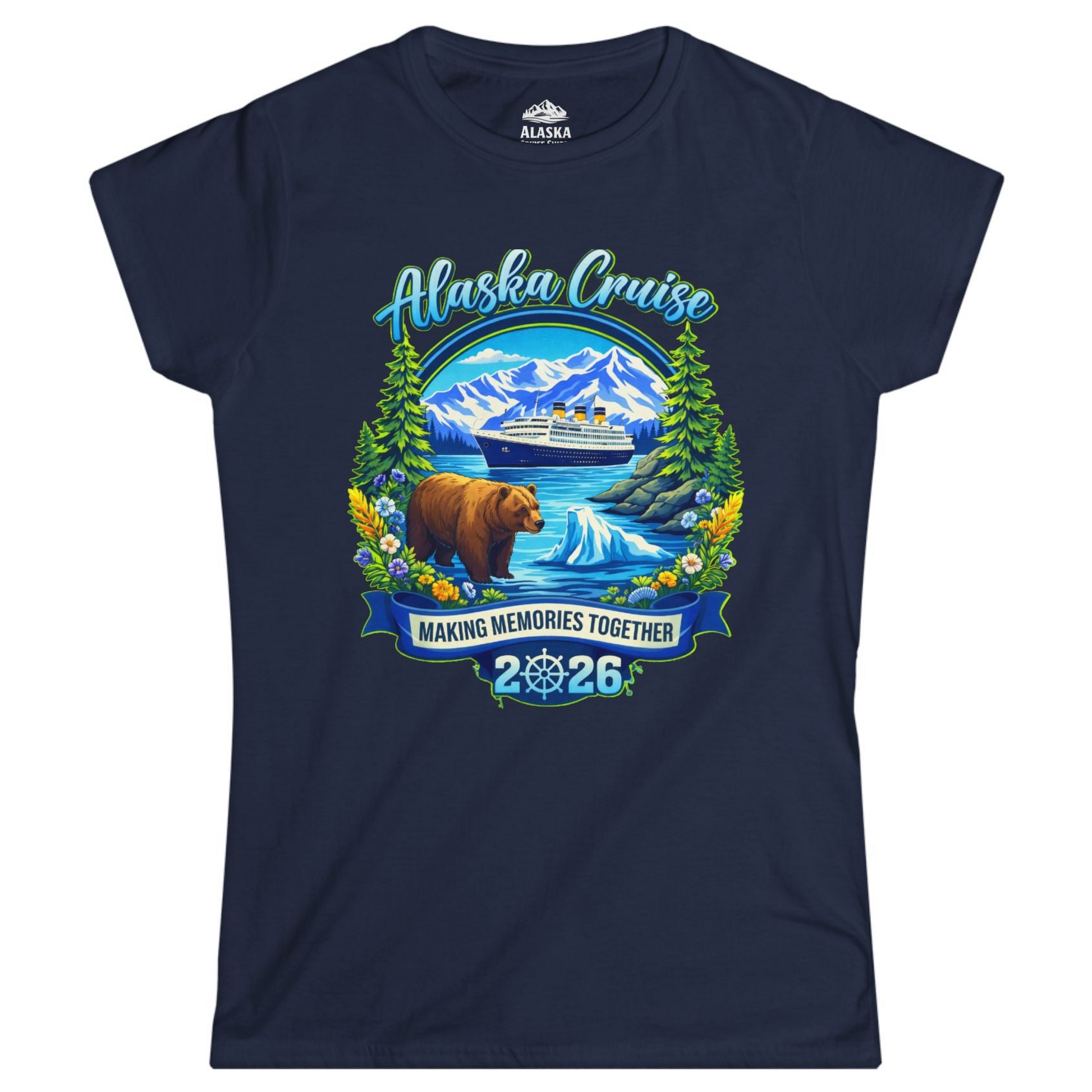 Alaska Cruise 2026 Family Shirt Ladies T-Shirt – Alaska Cruise Shirts
