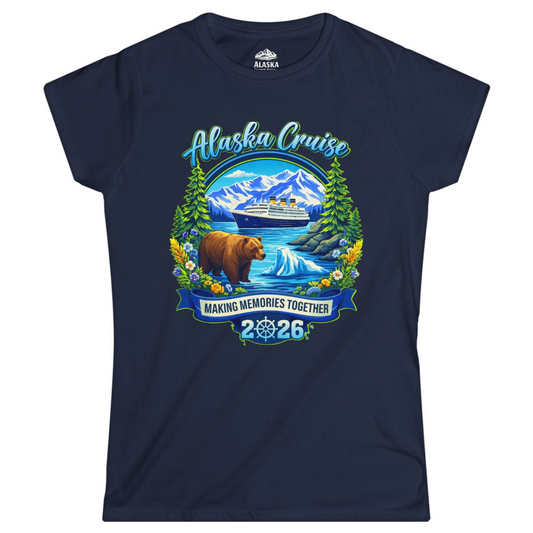 Alaska Cruise 2026 Family Shirt Ladies T-Shirt – Alaska Cruise Shirts