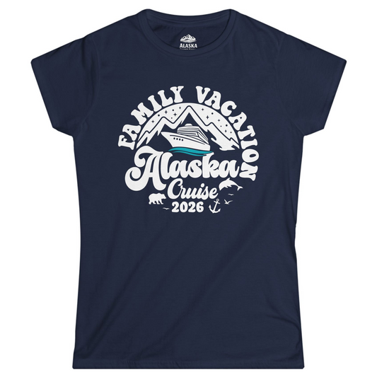 Alaska Family Cruise Shirt Ladies T-Shirt – Alaska Cruise Shirts