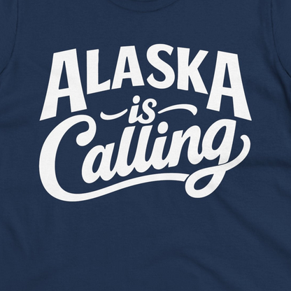 Alaska Is Calling Shirt Ladies T-Shirt – Alaska Cruise Shirts Close Up