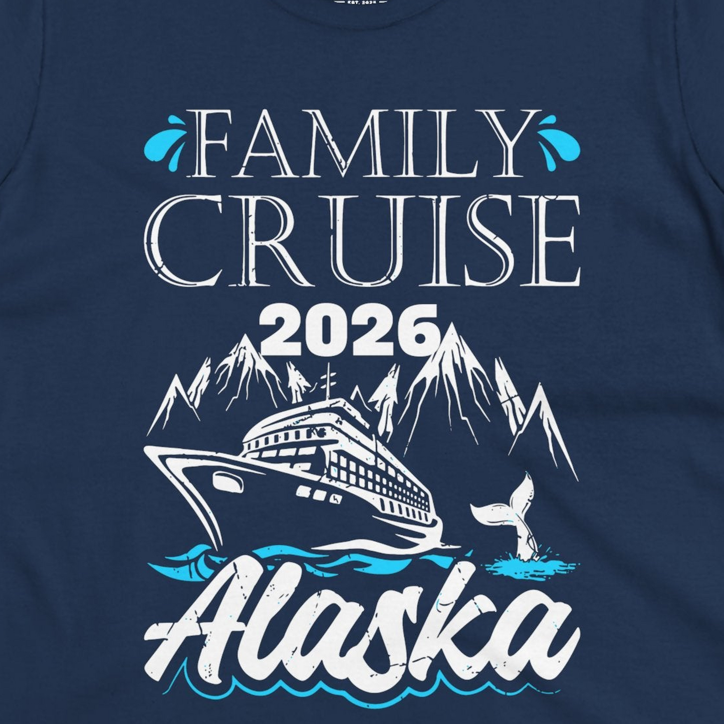 Alaska Family Cruise Shirt Ladies T-Shirt – Alaska Cruise Shirts Close Up