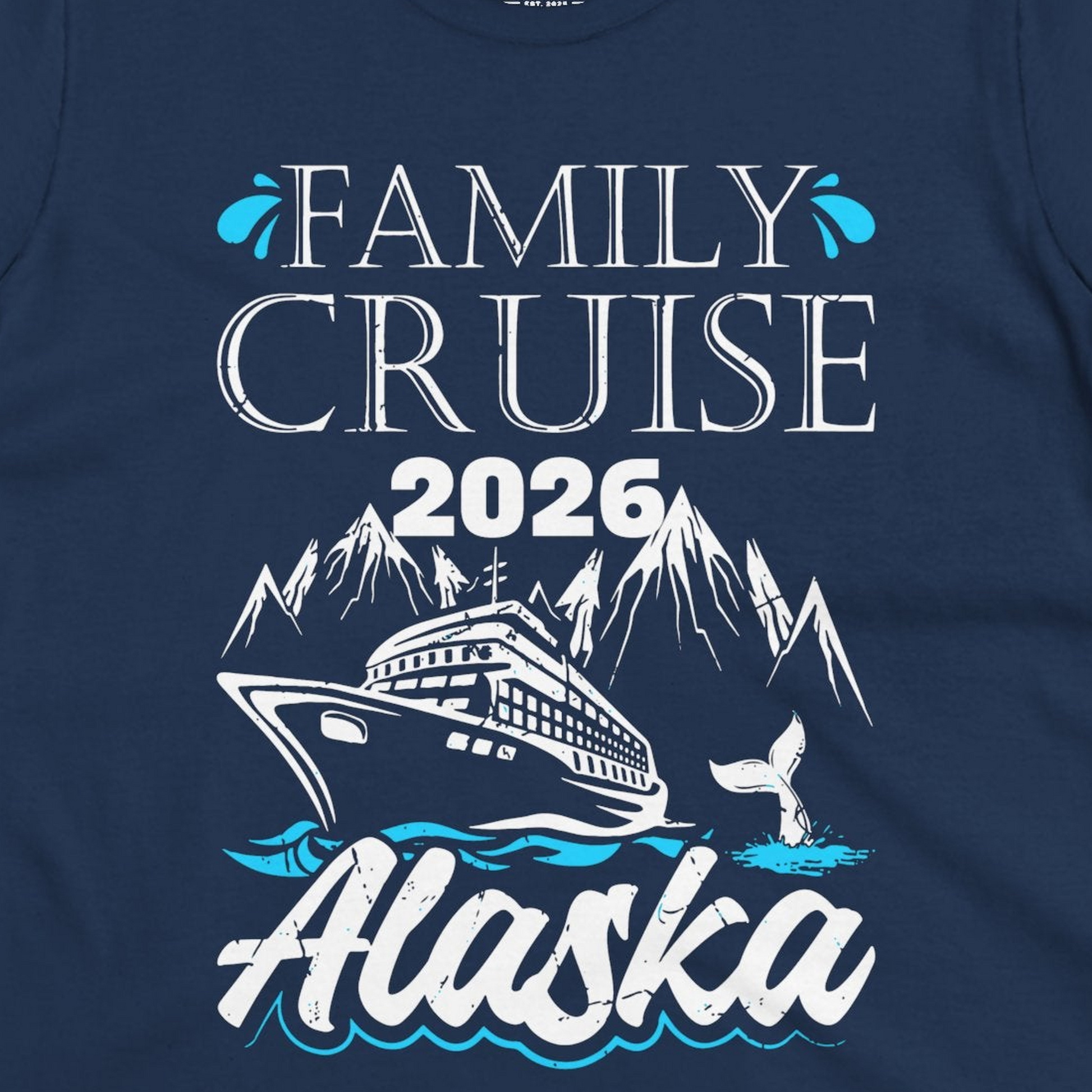 Alaska Family Cruise Shirt Ladies T-Shirt – Alaska Cruise Shirts Close Up
