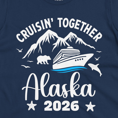 Alaska Cruise Adventure 2026 Shirt Ladies T-Shirt – Alaska Cruise Shirts Close Up