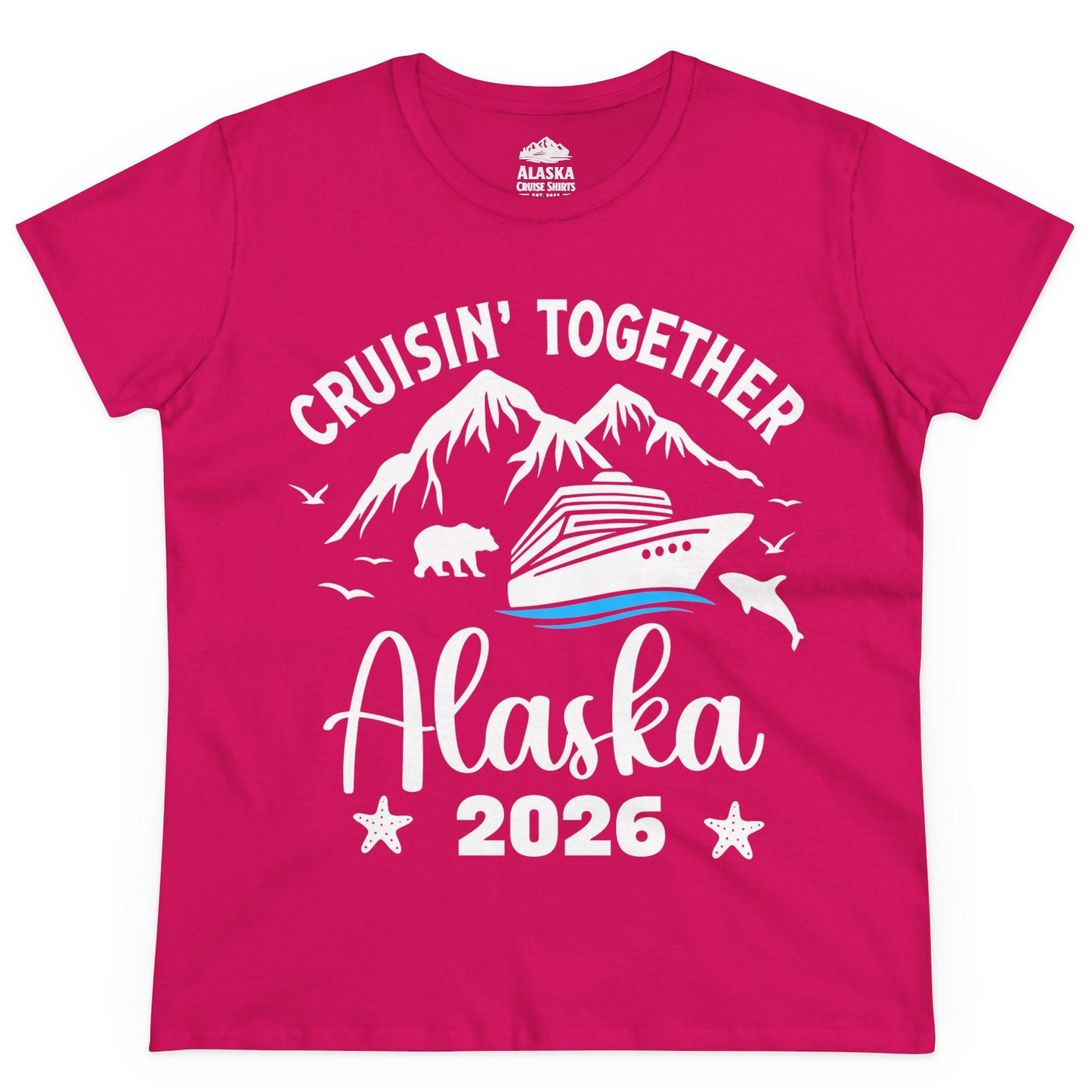 Alaska Cruise Adventure 2026 Shirt Ladies T-Shirt – Heliconia – Alaska Cruise Shirts