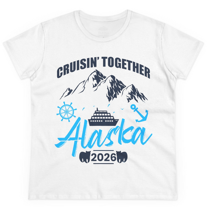 Alaska Cruise Group Adventure Shirt Ladies T-Shirt – White – Alaska Cruise Shirts