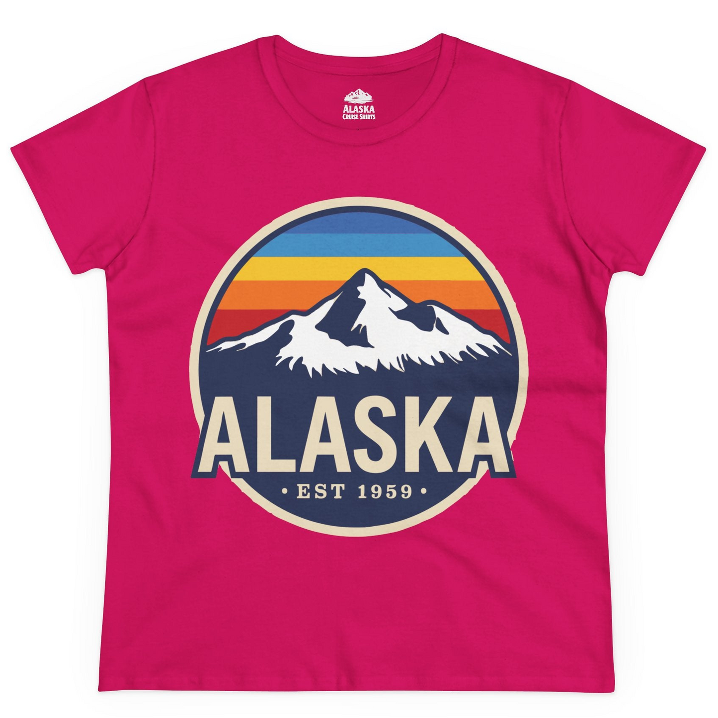 Alaska Vintage Shirt Ladies T-Shirt – Heliconia – Alaska Cruise Shirts