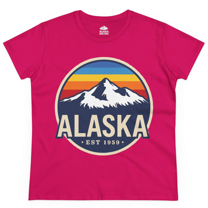 Alaska Vintage Shirt Ladies T-Shirt – Heliconia – Alaska Cruise Shirts
