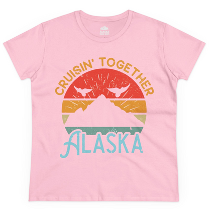 Retro Alaska Cruise Shirt Ladies T-Shirt – Light Pink – Alaska Cruise Shirts