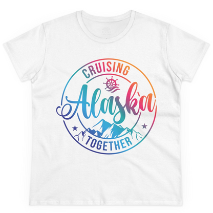 Cruising Alaska Together Shirt Ladies T-Shirt – White – Alaska Cruise Shirts