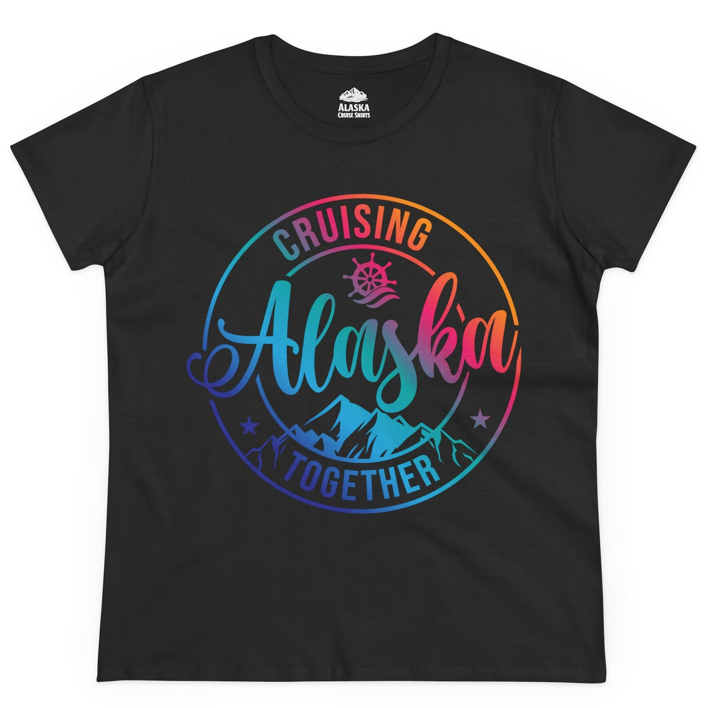 Cruising Alaska Together Shirt Ladies T-Shirt – Black – Alaska Cruise Shirts