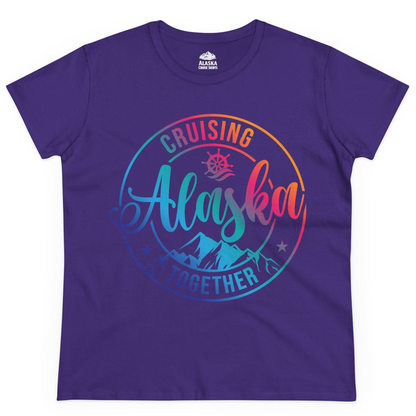 Cruising Alaska Together Shirt Ladies T-Shirt – Purple – Alaska Cruise Shirts