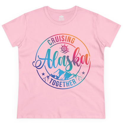 Cruising Alaska Together Shirt Ladies T-Shirt – Light Pink – Alaska Cruise Shirts