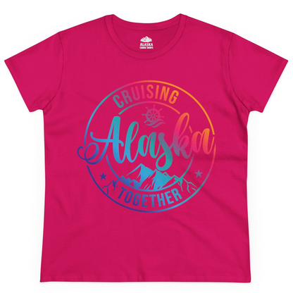 Cruising Alaska Together Shirt Ladies T-Shirt – Heliconia – Alaska Cruise Shirts