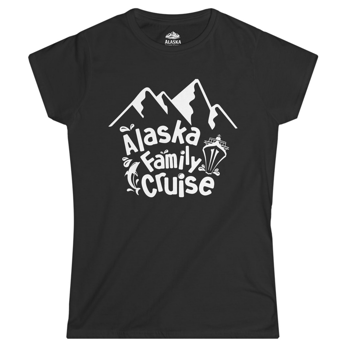 Alaska Family Cruise Adventure Shirt Ladies T-Shirt – Black – Alaska Cruise Shirts