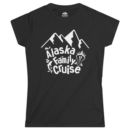 Alaska Family Cruise Adventure Shirt Ladies T-Shirt – Black – Alaska Cruise Shirts