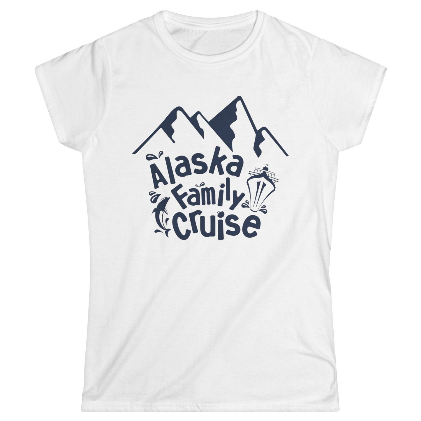 Alaska Family Cruise Adventure Shirt Ladies T-Shirt – White – Alaska Cruise Shirts