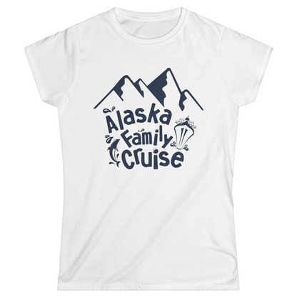 Alaska Family Cruise Adventure Shirt Ladies T-Shirt – White – Alaska Cruise Shirts