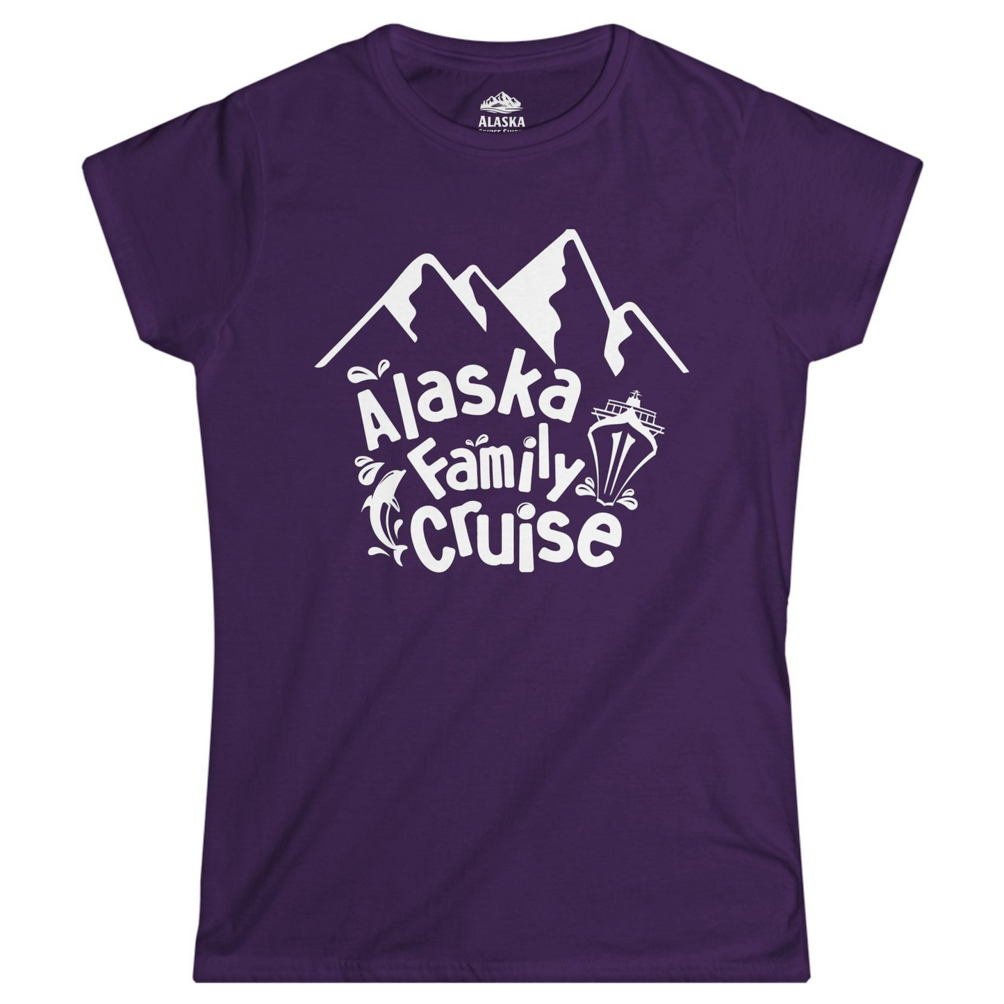 Alaska Family Cruise Adventure Shirt Ladies T-Shirt – Purple – Alaska Cruise Shirts