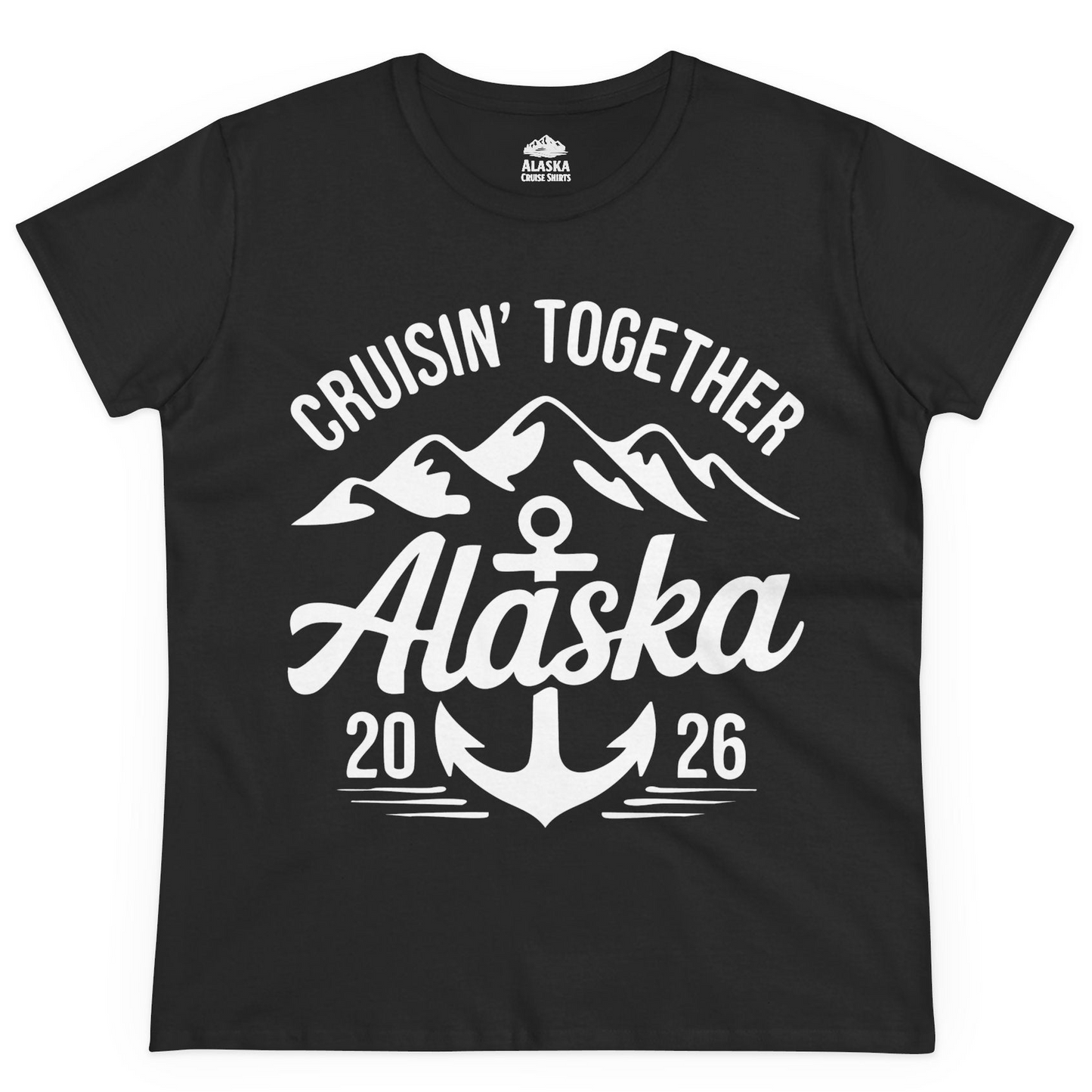 Alaska Cruise Shirt Ladies T-Shirt – Black – Alaska Cruise Shirts