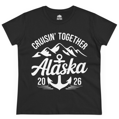 Alaska Cruise Shirt Ladies T-Shirt – Black – Alaska Cruise Shirts