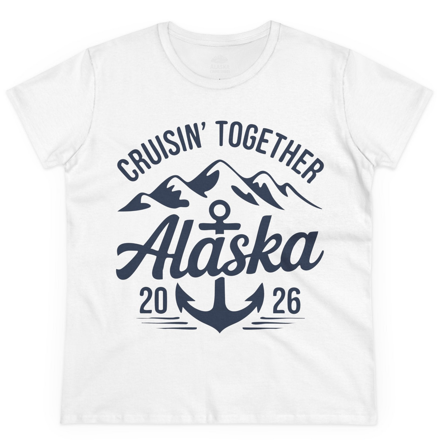 Alaska Cruise Shirt Ladies T-Shirt – White – Alaska Cruise Shirts