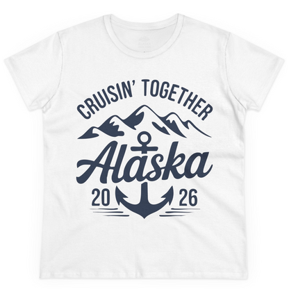 Alaska Cruise Shirt Ladies T-Shirt – White – Alaska Cruise Shirts