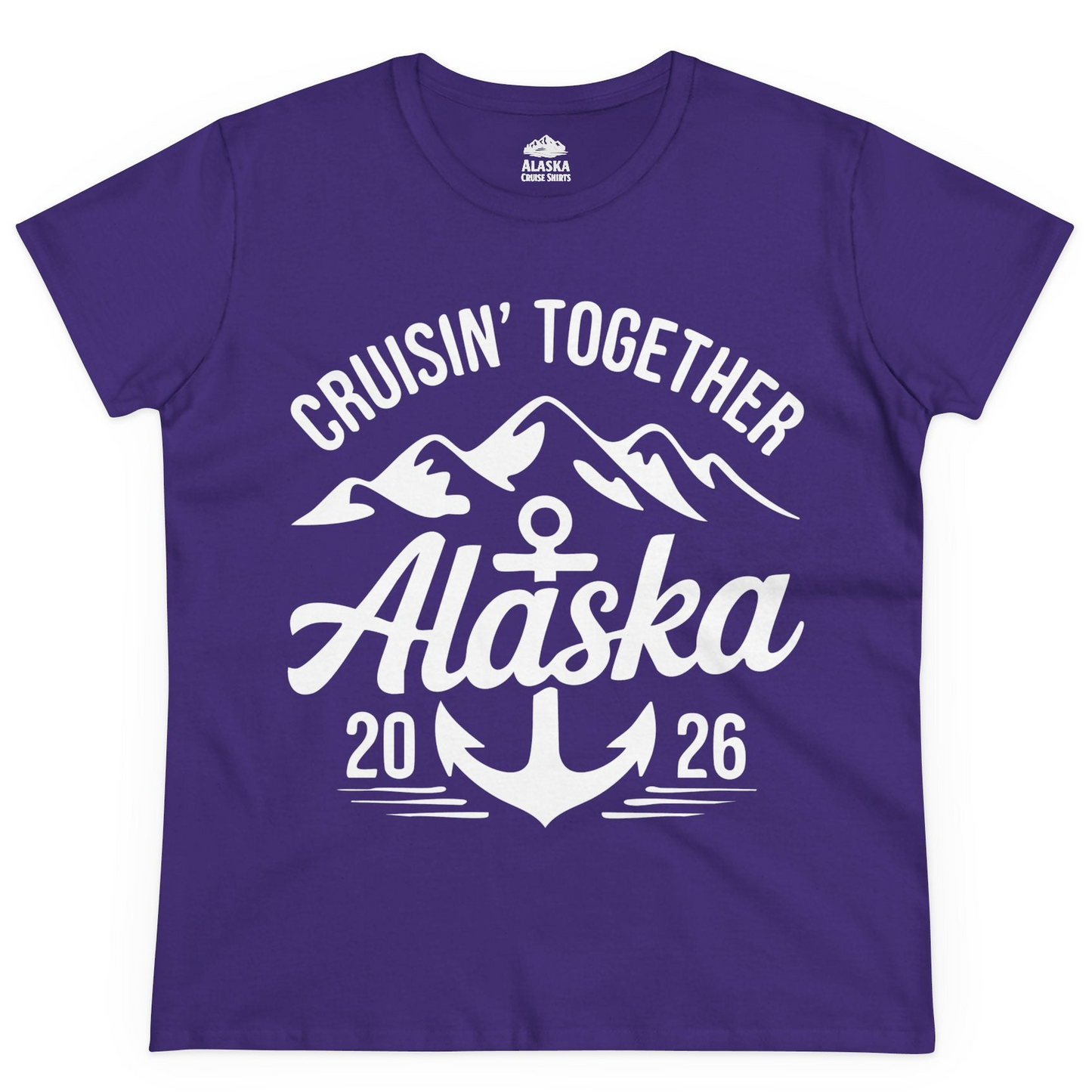 Alaska Cruise Shirt Ladies T-Shirt – Purple – Alaska Cruise Shirts