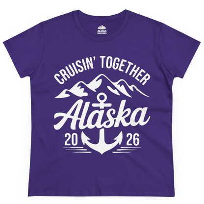 Alaska Cruise Shirt Ladies T-Shirt – Purple – Alaska Cruise Shirts