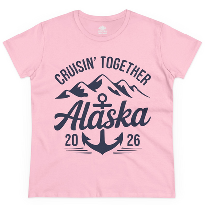 Alaska Cruise Shirt Ladies T-Shirt – Light Pink – Alaska Cruise Shirts