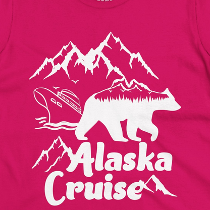 Alaska Cruise Shirt Ladies T-Shirt – Heliconia – Alaska Cruise Shirts Close Up
